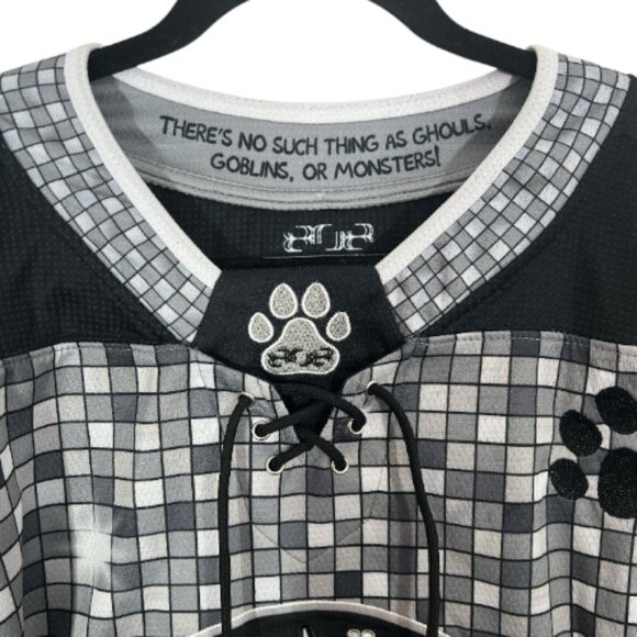 Elev808 Designs EDMN Scooby Doo Hockey Jersey Medium Black Pre-Loved - Picture 4 of 8